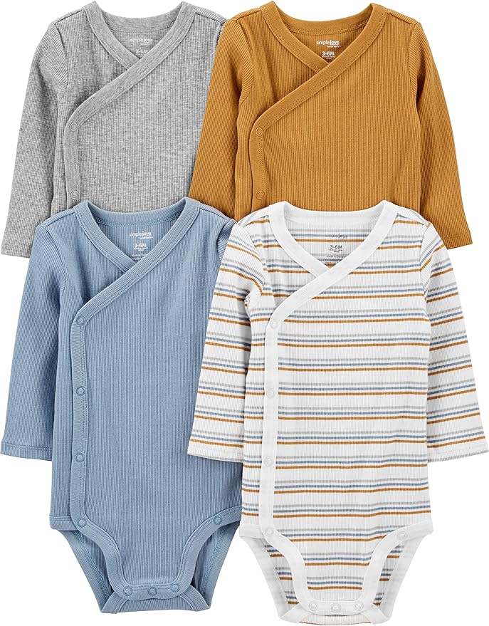 Simple Joys by Carter's unisex-baby 4-pack Side Snap Bodysuit by SimpleJoysbyCarters