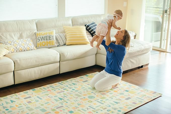 Baby Care Play Mat 82'' x 55'' Original One-Piece Reversible Rollable - Image 5