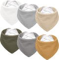 Susurration Muslin Baby Drool Bibs 6Pack Soft Triangular Adjustable Baby by Susurration