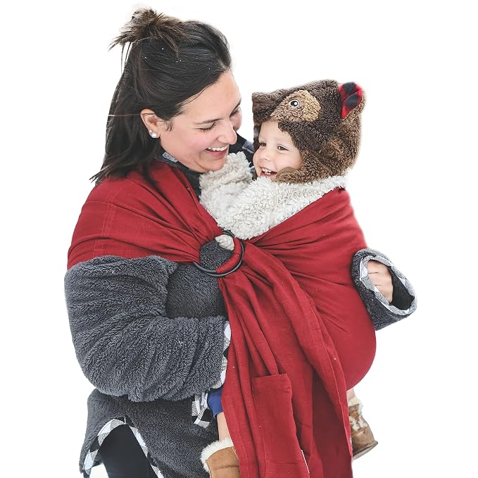 Nalakai Luxury Ring Sling Baby Carrier, Soft Linen Blend Baby Sling, Baby Wrap by NALAKAI