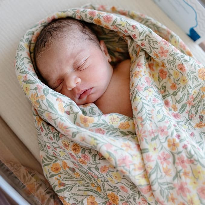mushie Muslin Baby Swaddle Blanket | 100% Organic Cotton - Image 3