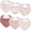 Susurration Muslin Baby Drool Bibs 6Pack Soft Triangular Adjustable Baby by Susurration