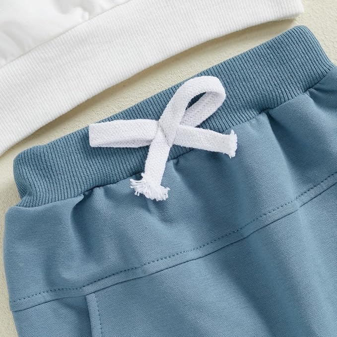 Toddler Baby Boy Fall Winter Outfit Long Sleeve Letter Print Sweatshirts and - Image 6