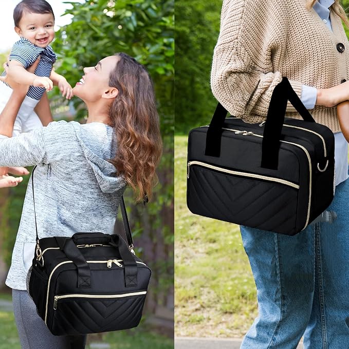 Breastmilk Cooler Bag with Ice Pack, Wearable Breast Pump Storage Bag, - Image 7