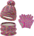 Kids Toddlers Winter Beanie Hats Gloves Neck Scarf Set Mittens Gifts by FZFANTASTICZONE