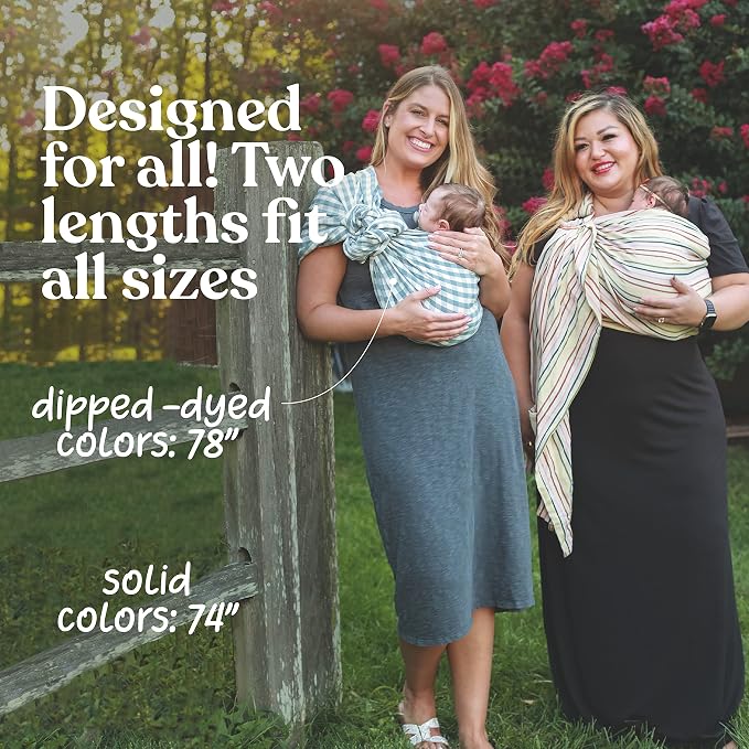 Nalakai Luxury Ring Sling Baby Carrier, Soft Linen Blend Baby Sling, Baby Wrap - Image 9