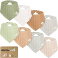 8-Pack Muslin Baby Bibs for Boys, Girls by KeaBabies