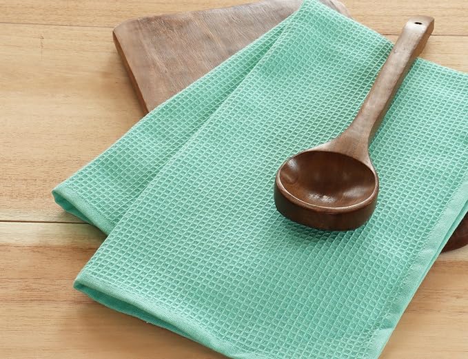 PurpleEssences Waffle Weave Kitchen Towel, 100% Cotton - Image 3