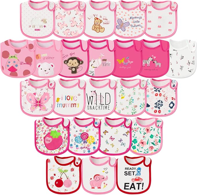 Cotton Waterproof Baby Bibs by 2ooya