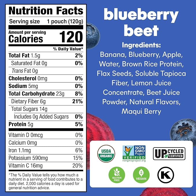 Noka Superfood Fruit Smoothie Pouches, Healthy Snacks - Image 2