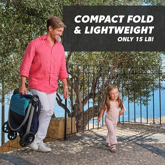 Baby Jogger City Tour 2 Ultra-Compact Travel Stroller Coastal - Image 4