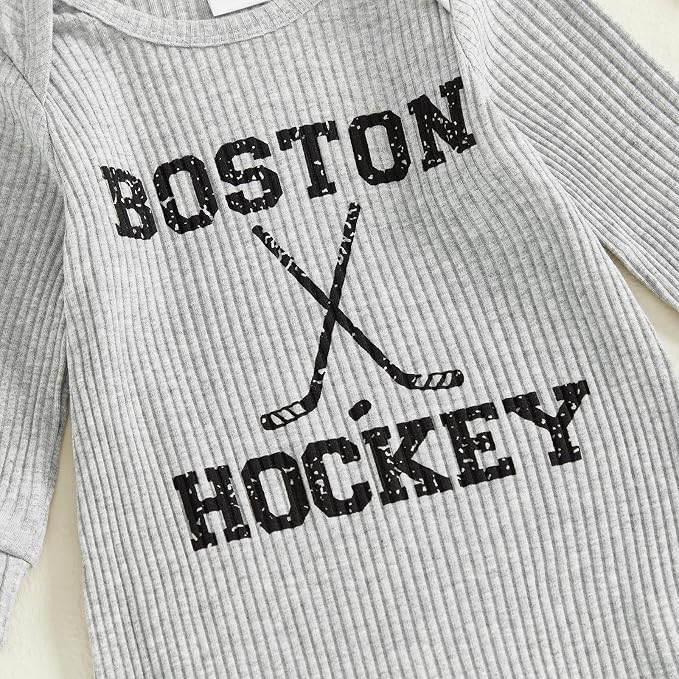 Fernvia Newborn Baby Boy Clothes Letters Print Bodysuit 3 6 9 12 18 Months Long - Image 5
