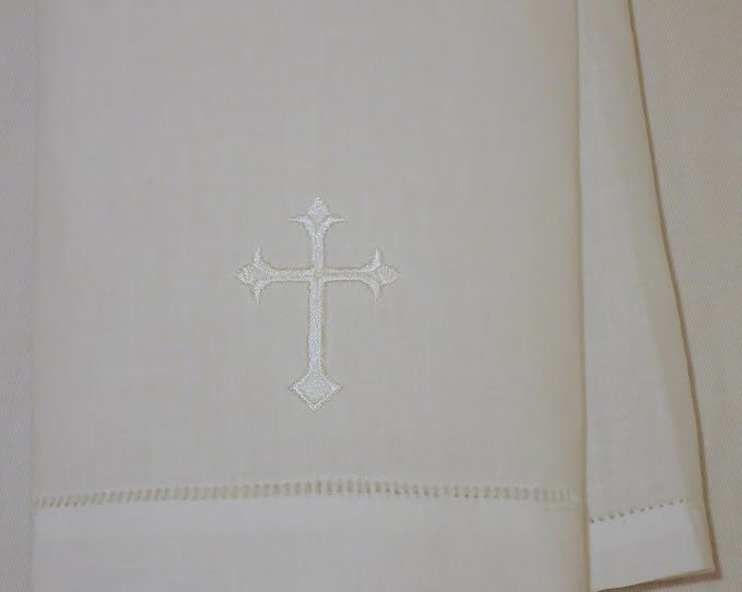 Integrity Designs White Linen Baptism/Christening Cloth - Image 2