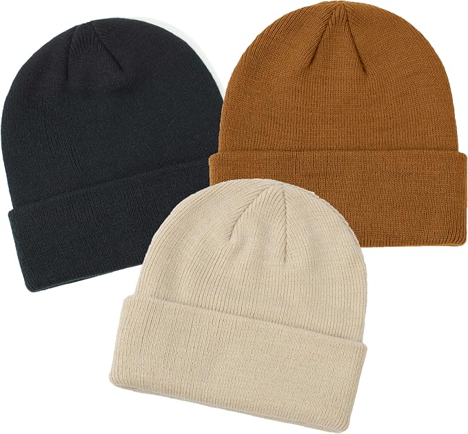 YMYDYFC Baby Beanie 3Pack Toddler Beanie Infant Knit Hat Baby Winter Hats - Image 2