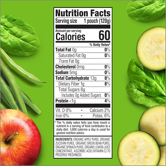 Happy Tot Organics Stage 4 Baby Food Pouches, Gluten Free, Vegan Snack - Image 2