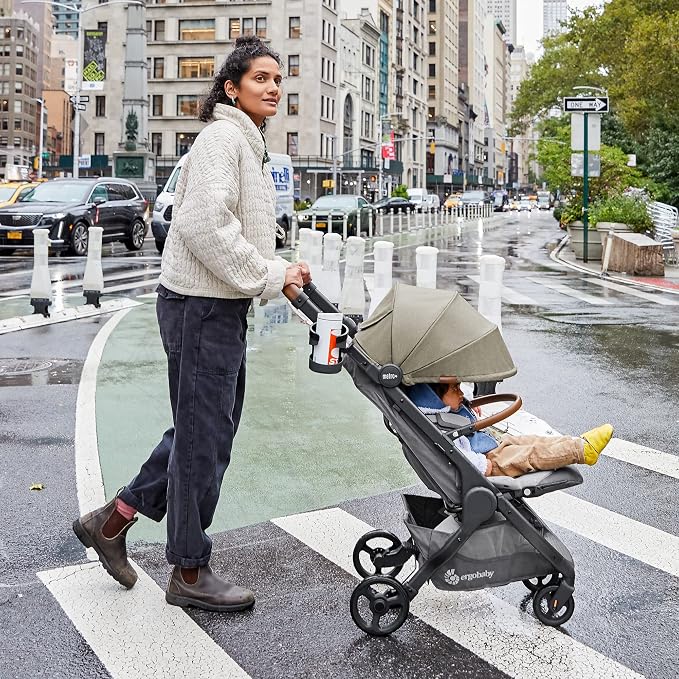 Ergobaby Metro+ Deluxe Compact Baby Stroller, Lightweight Umbrella Stroller - Image 7