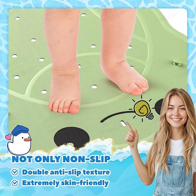 UNEEDE Kids Bathtub Mat Non Slip Shower Mat - Image 4