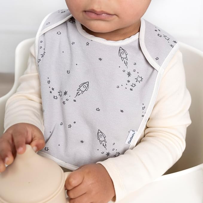 Gerber Unisex Baby Lap Shoulder Bibs - Image 3