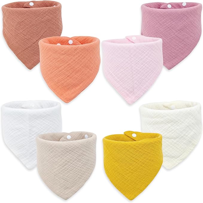 Baby Bibs Muslin Drool Teething Drooling Bibs by Mccotwe