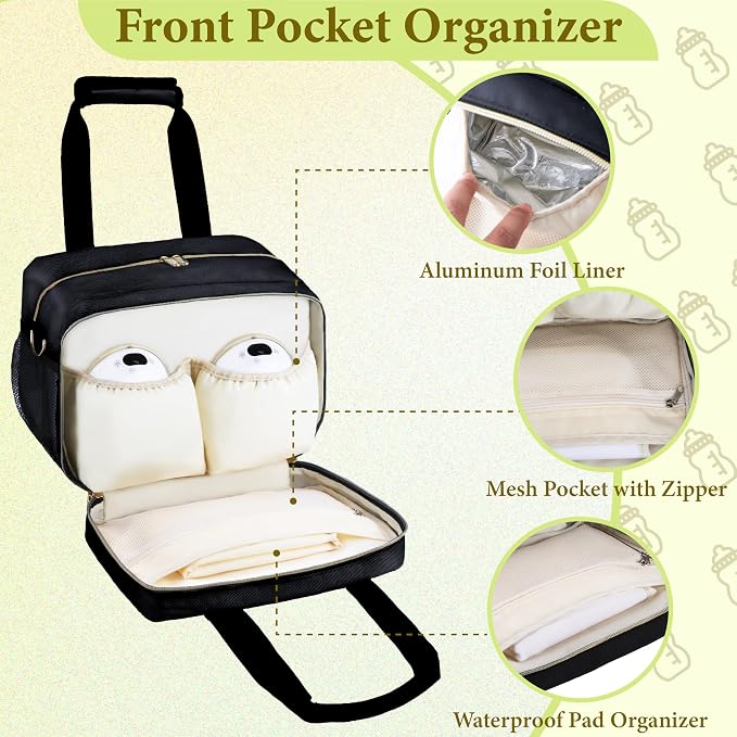 Breastmilk Cooler Bag Fits 6 Baby Bottles up to 9 Ounce - Image 5