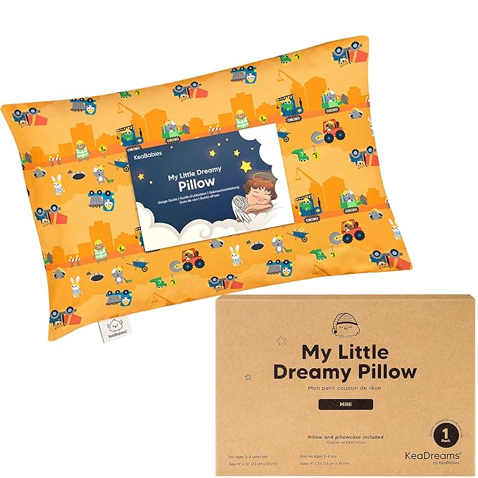 Mini Toddler Pillow with Pillowcase by KeaBabies
