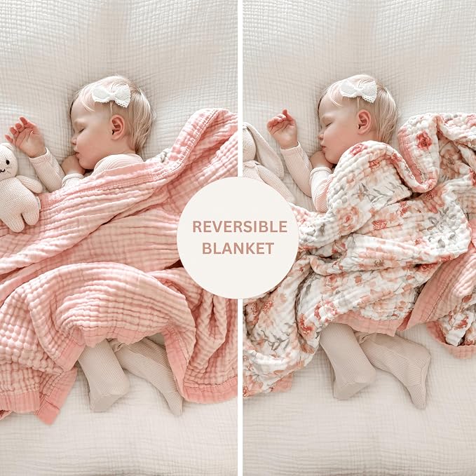 100% Cotton Muslin Baby Blanket - Image 4