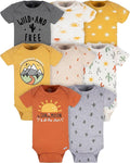 Gerber unisex-baby 8-pack Short Sleeve Onesies Bodysuits by Gerber