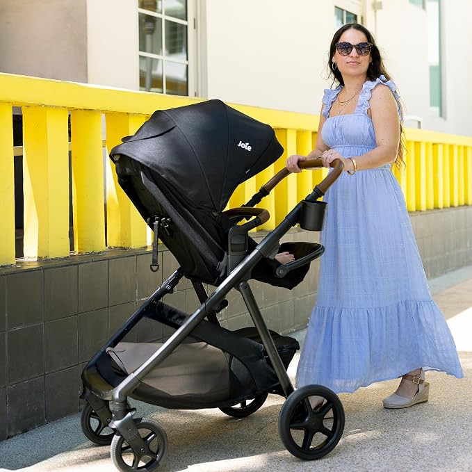 Joie Ginger 4-in-1 Convertible Pramette and Stroller, Height Adjustable seat - Image 6