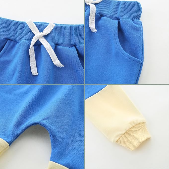Baby Boy Outfits Short Long Sleeve Pants Clothes Set Spring Summer Hooded - Image 6