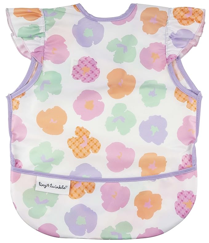 Tiny Twinkle Short Sleeve Apron Baby & Toddler Bib by TinyTwinkle