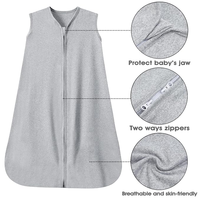 Baby Sleep Sack 6-12 Months Baby Wearable Blanket 100% Rayon Cotton 2-Way - Image 4