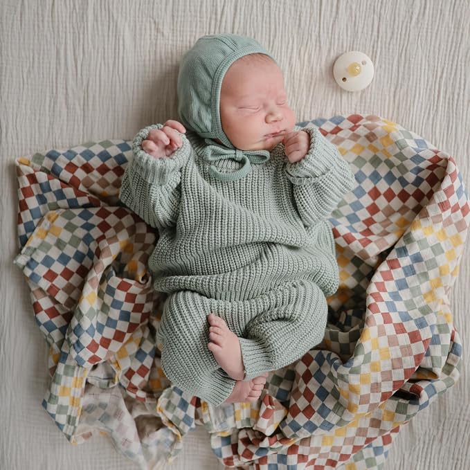 mushie Muslin Baby Swaddle Blanket | 100% Organic Cotton - Image 5