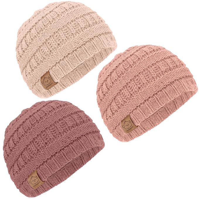 3-Pack Baby Beanies for Boys, Girls by KeaBabies