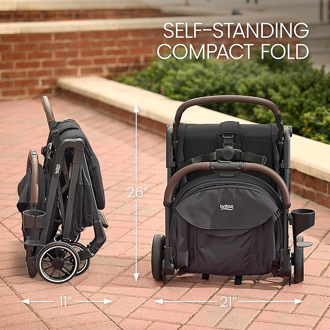Britax Juniper Compact On-The-Go Stroller, Effortless Fastpack System - Image 7