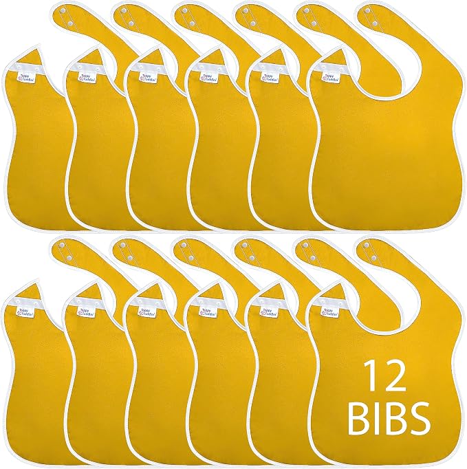 Large Waterproof Bibs Primary Collection by ToppyToddlerUSA