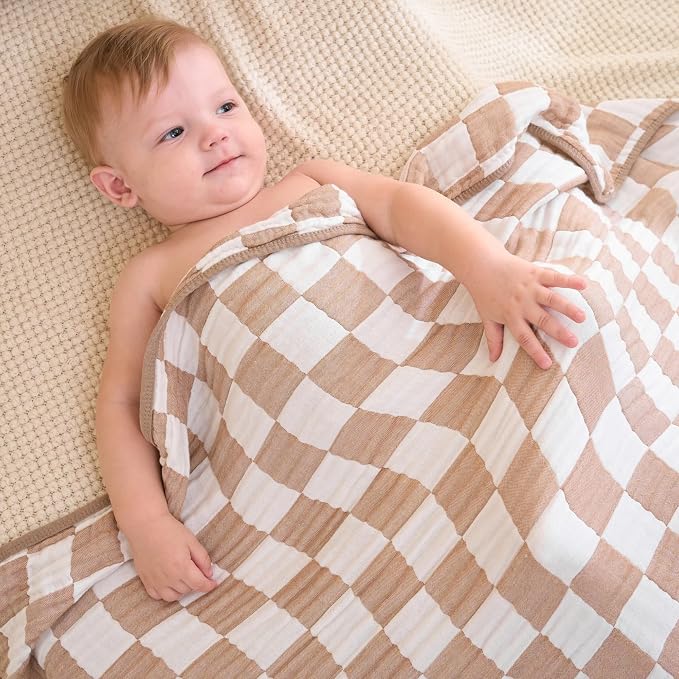 Ultra Soft Muslin Baby Blanket, A Versatile Swaddle and Bed Blanket - Image 2