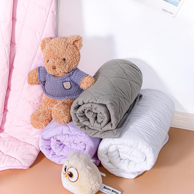 NTBAY Down Alternative Oversized Toddler Comforter, Super Soft and Warm Solid - Image 7