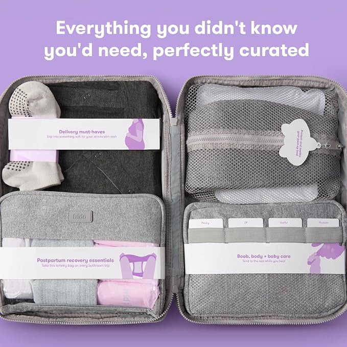 Frida Mom 30pc Pre-Packed Hosptial & Baby Essentials Travel Bag, Includes - Image 2