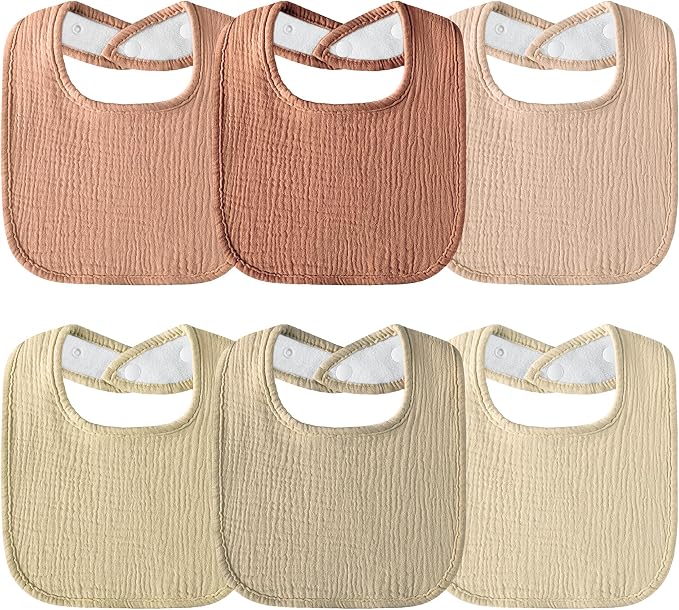 Muslin Baby Bibs Cotton Baby Drool Bandana Bibs by Kewlife+gift