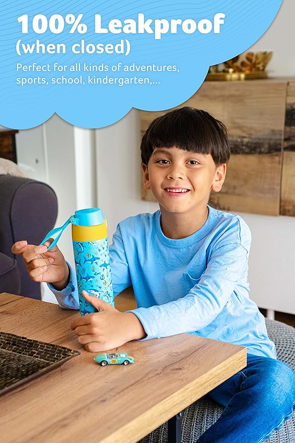 Jarlson® Mali Children's Water Bottle, Thermal Stainless Steel Water Bottle - Image 5