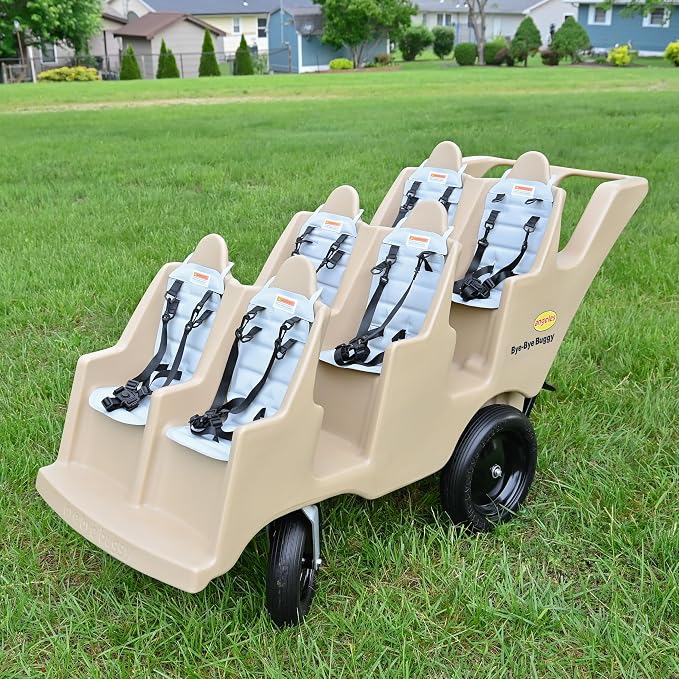 Angeles Bye Bye Buggy 6 Passenger Stroller, Sturdy Daycare Stroller - Image 6