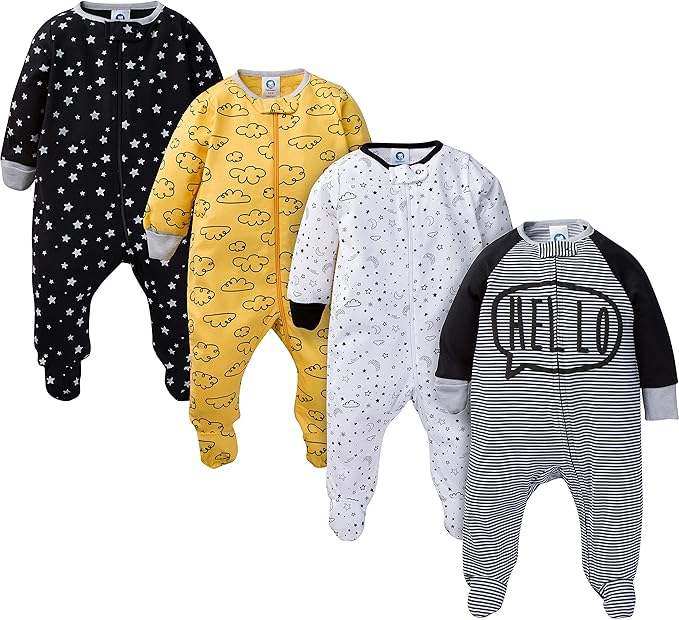 Gerber Baby Boys 4 Pack Sleep 'N Play Footie by Gerber