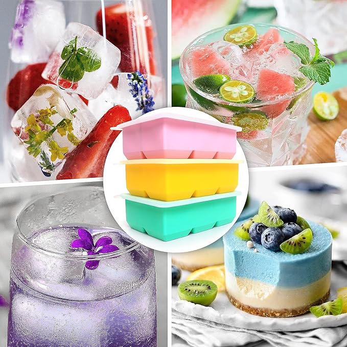 Silicone Ice Cube Trays 3 Pack - Image 2