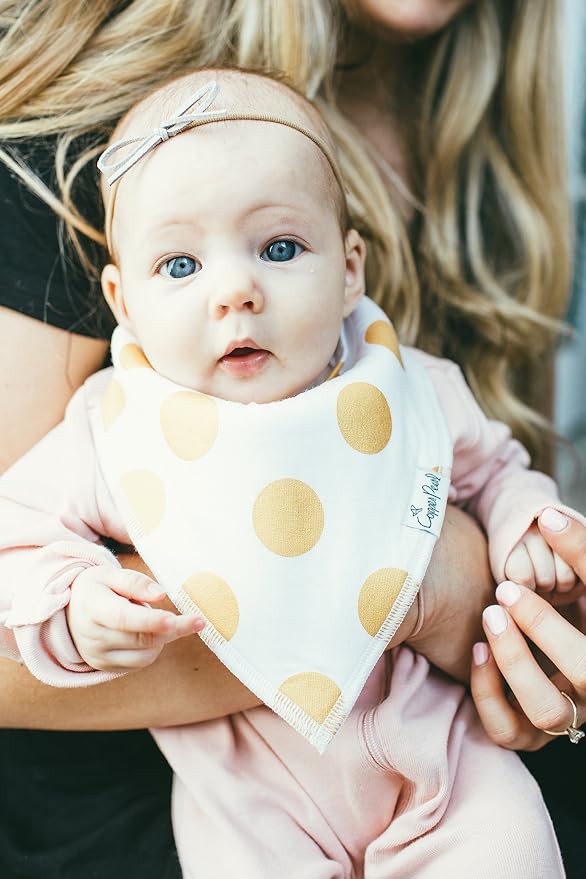 Copper Pearl 4 Pack Soft Cotton Baby Bibs - Image 2