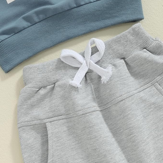 Toddler Baby Boy Fall Winter Outfit Long Sleeve Letter Print Sweatshirts and - Image 6