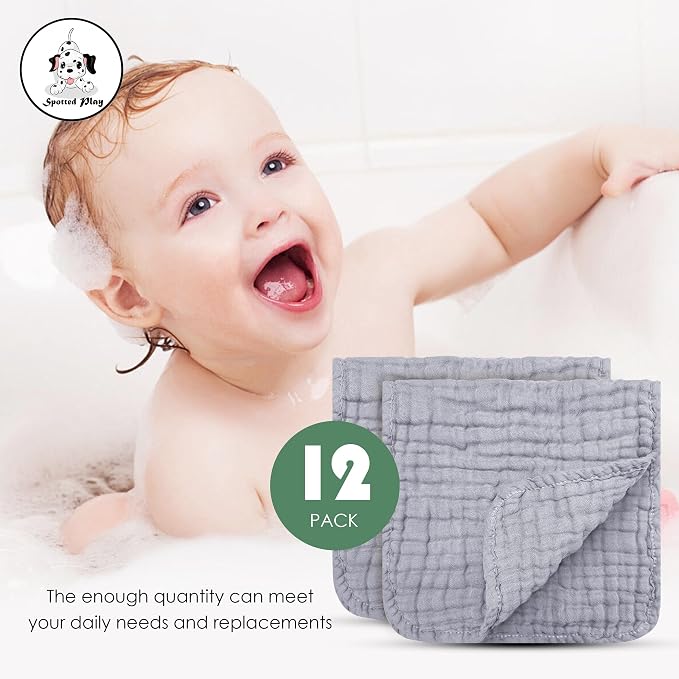Muslin Burp Cloths 100% Cotton Large 20''x10'' Extra Soft and Absorbent Baby - Image 5