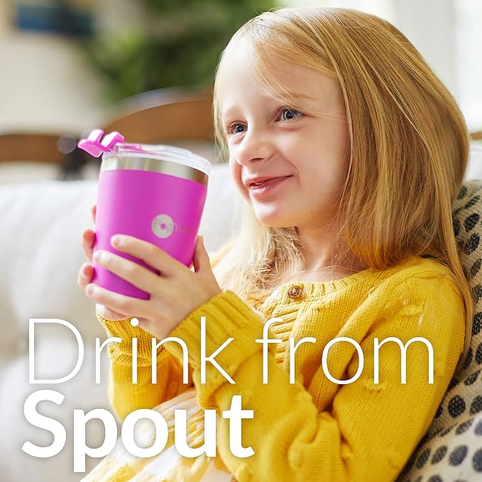 PopYum 9oz Insulated Stainless Steel Kids’ Cups - Image 3