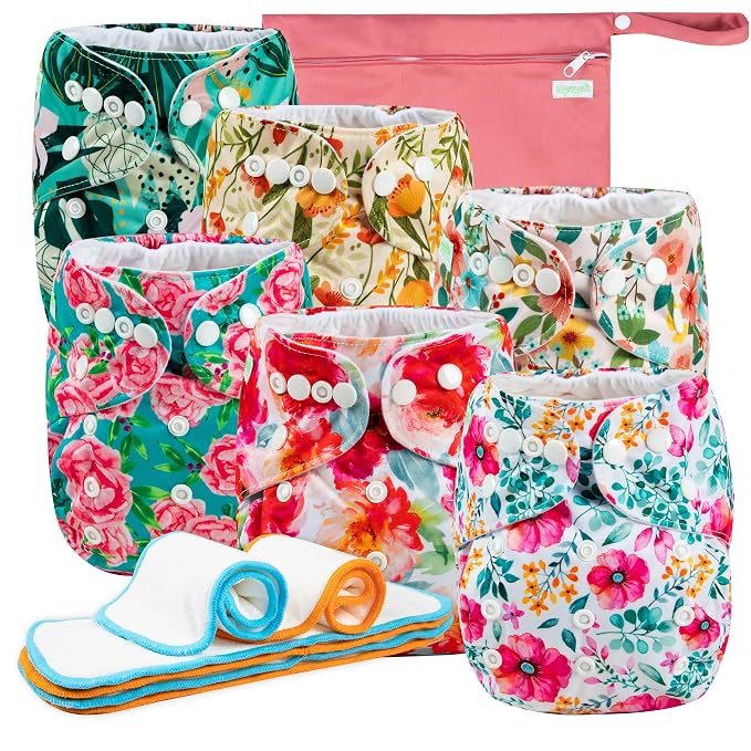 Wegreeco Cloth Diapers 6 Pack by wegreeco