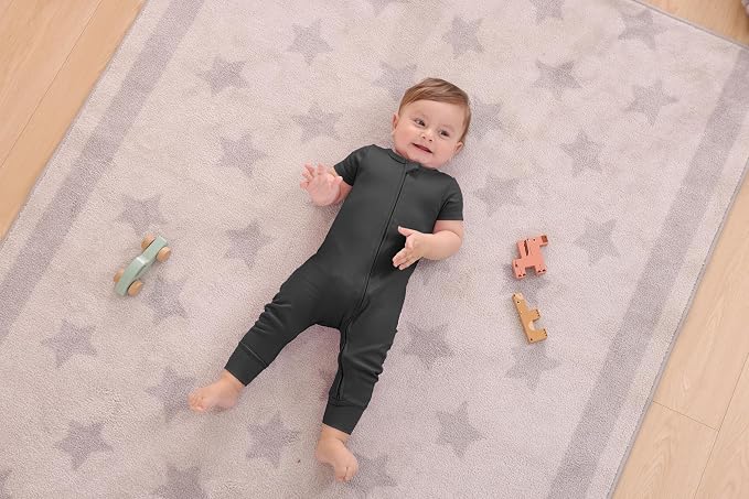 GUISBY Footless Short Sleeve Baby Pajamas - Image 6