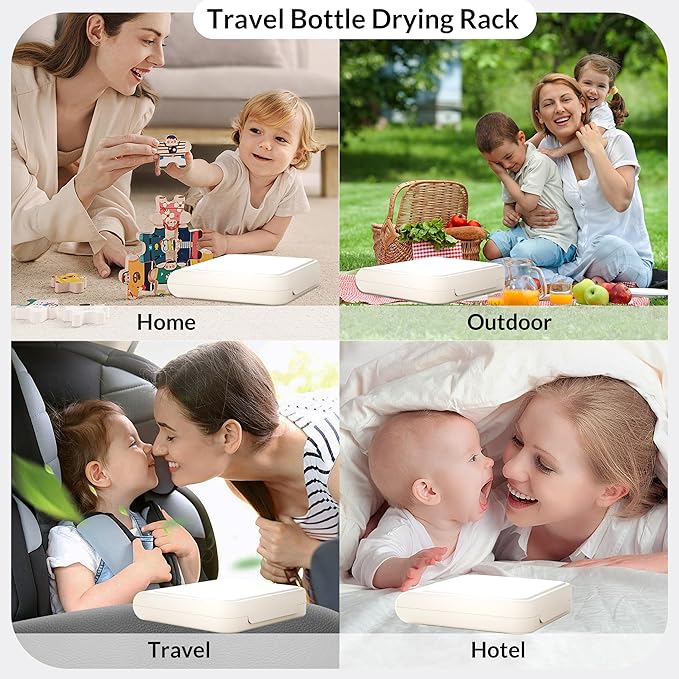 Travel Bottle Drying Rack Space Saving, Foldable Bottle Drain Rack - Image 9